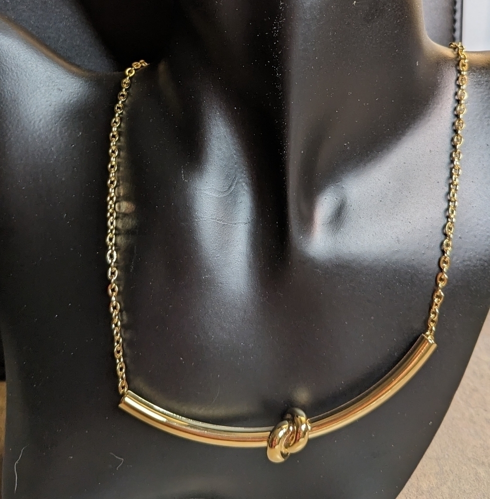 The‎ Limited Gold Tone Bar Necklace